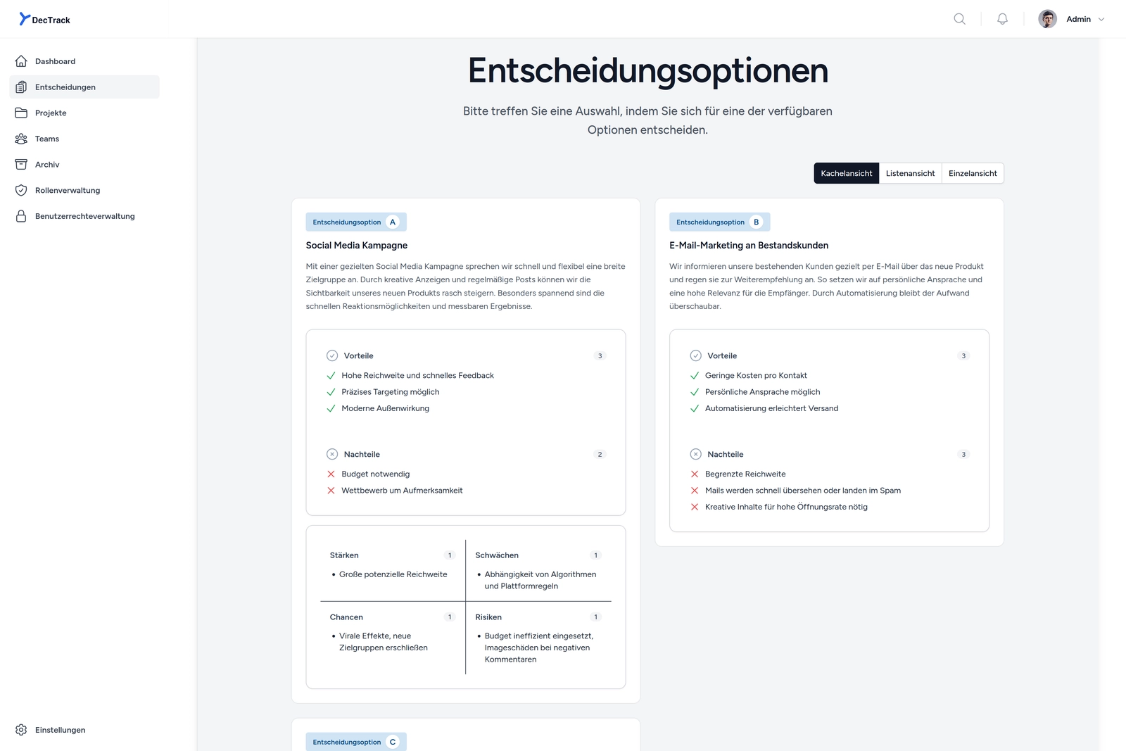 Alles auf einen Blick